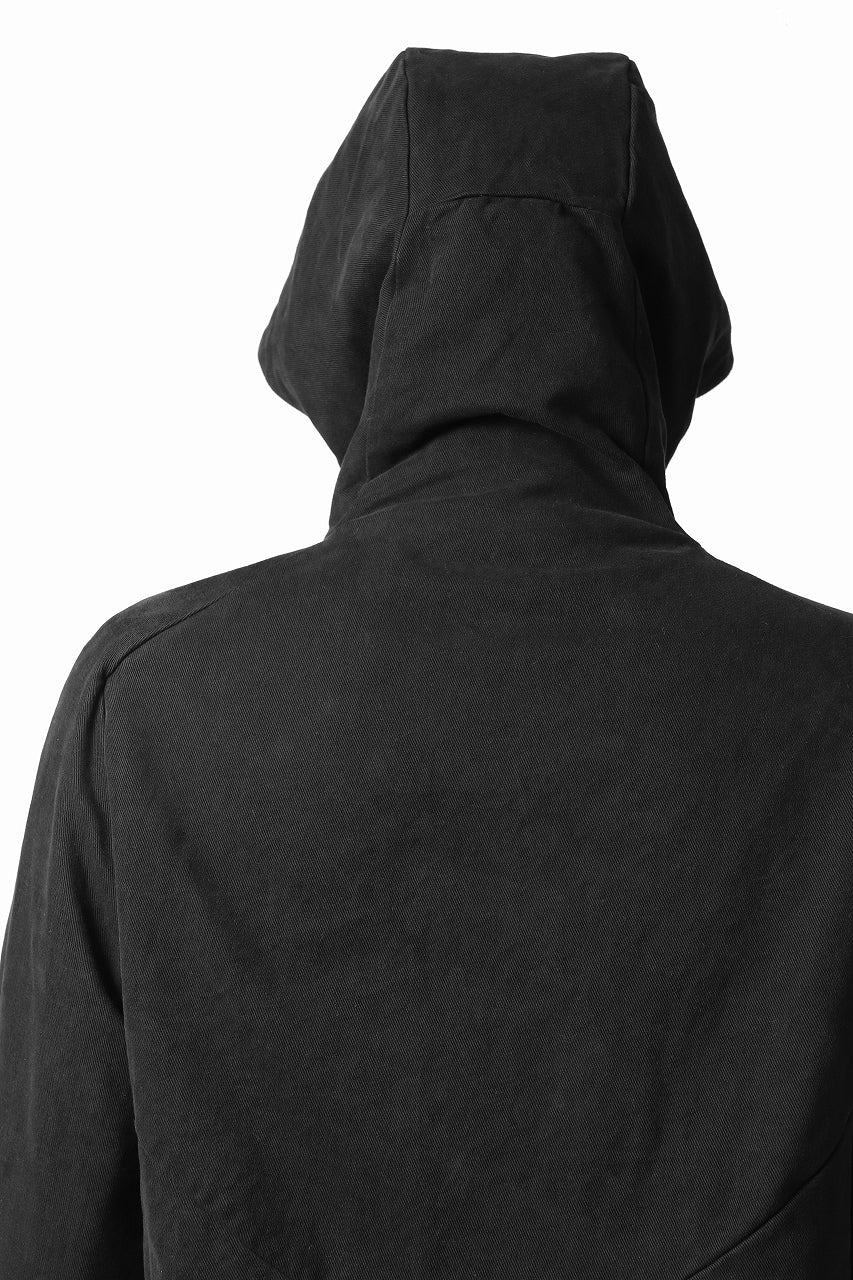 daub PADDED MT-HOOD JACKET / SOFT COTTON TWILL (BLACK) - Image 21
