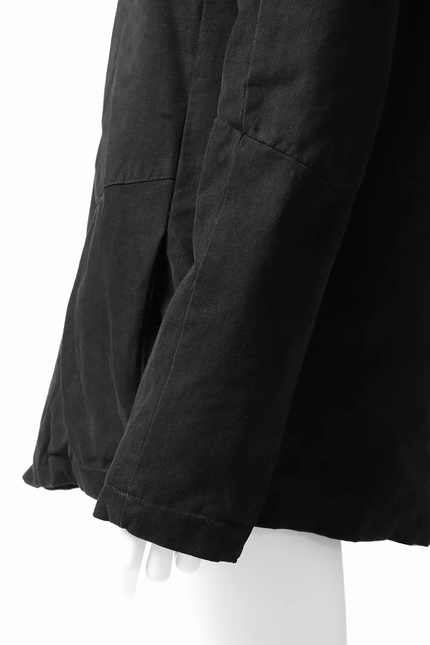 daub PADDED MT-HOOD JACKET / SOFT COTTON TWILL (BLACK) - Image 27