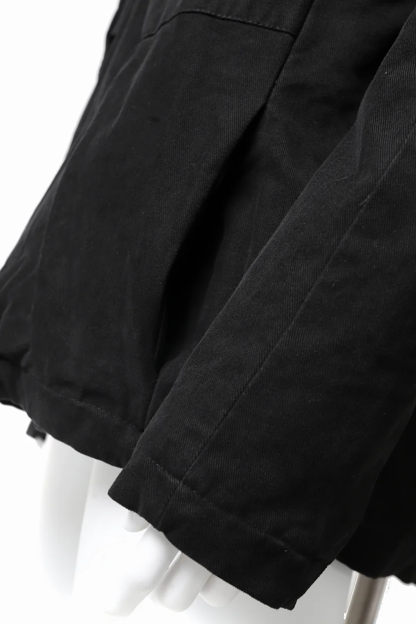 daub PADDED MT-HOOD JACKET / SOFT COTTON TWILL (BLACK) - Image 28