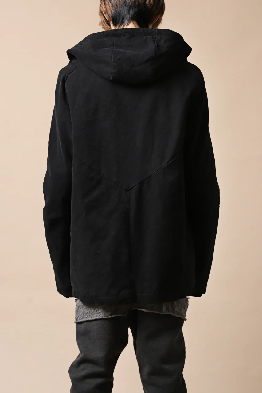 daub PADDED MT-HOOD JACKET / SOFT COTTON TWILL (BLACK) - Image 35