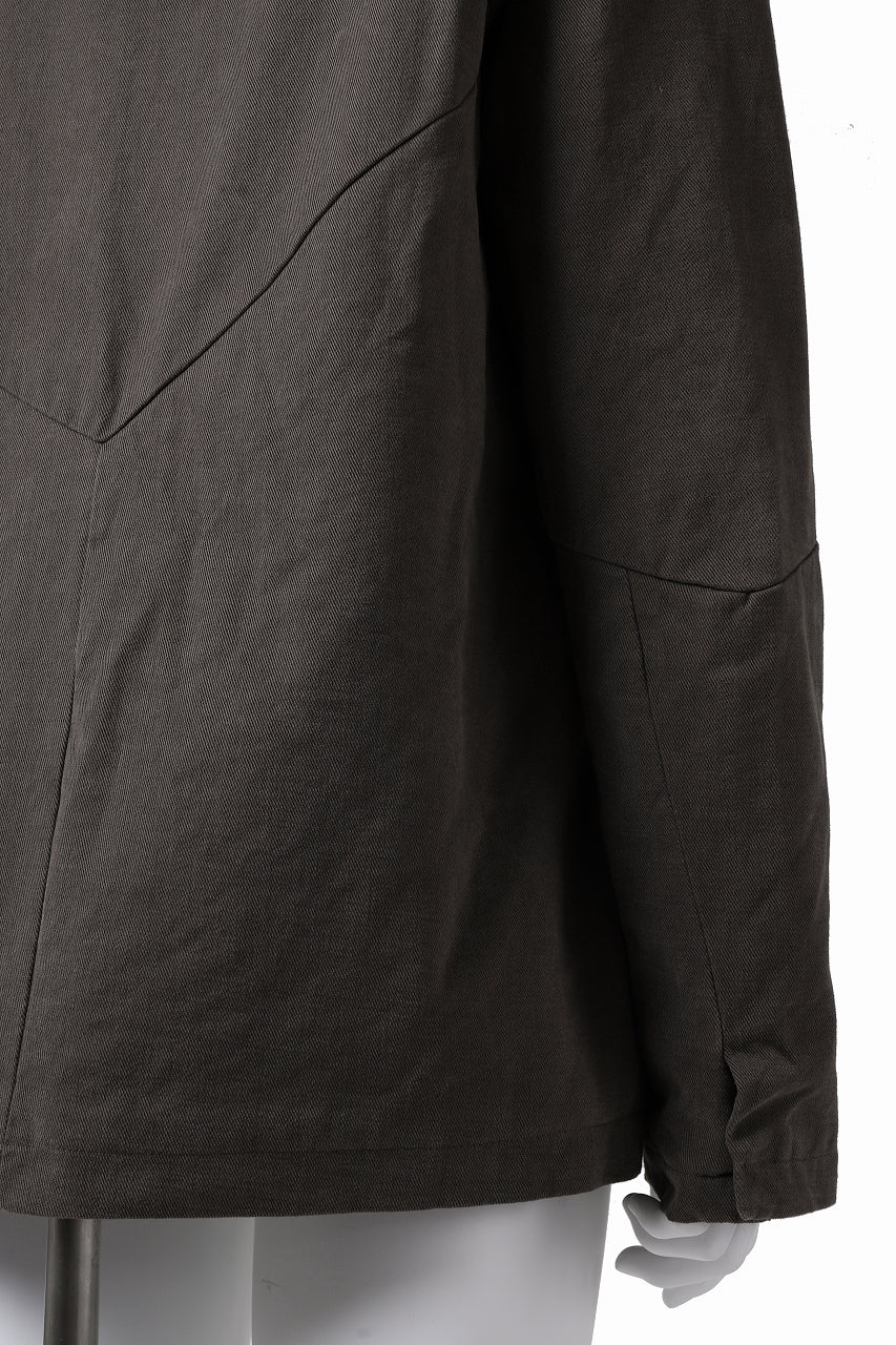 daub PADDED MT-HOOD JACKET / SOFT COTTON TWILL (KHAKI GREY) - Image 29