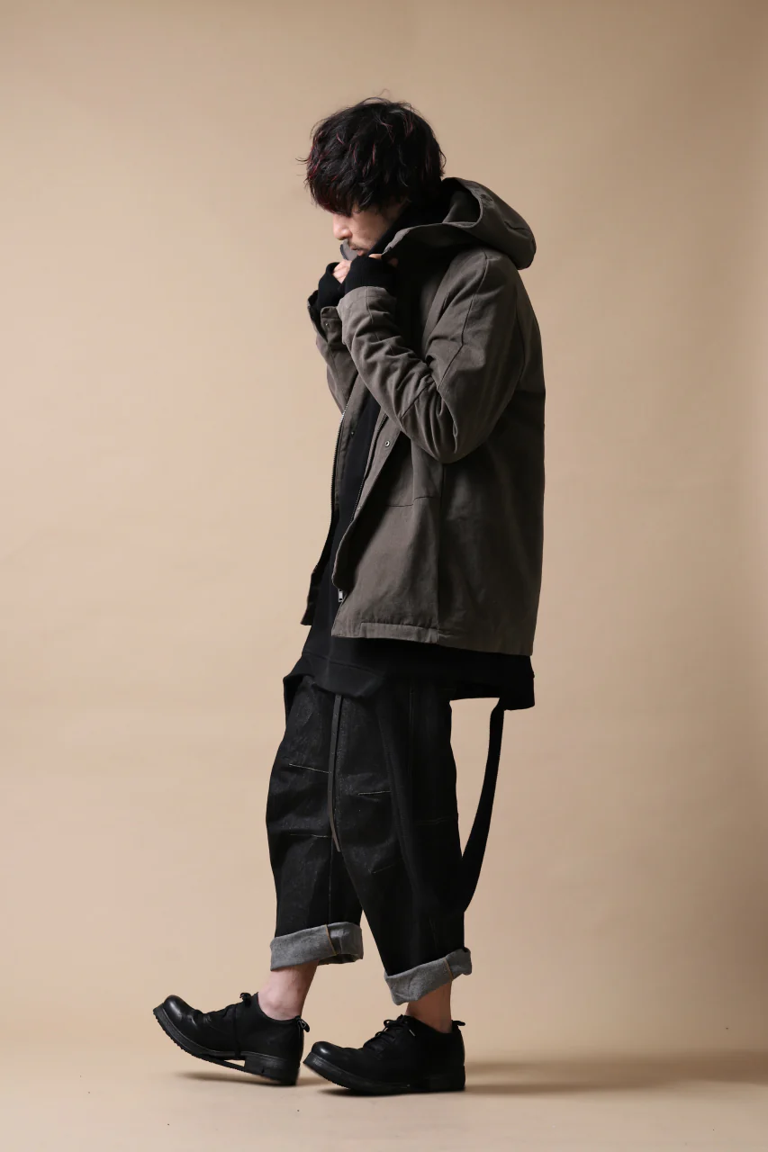 daub PADDED MT-HOOD JACKET / SOFT COTTON TWILL (KHAKI GREY) - Image 38