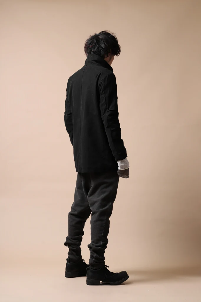 daub PADDED SAHARIANA JACKET / SOFT COTTON TWILL (BLACK) - Image 36