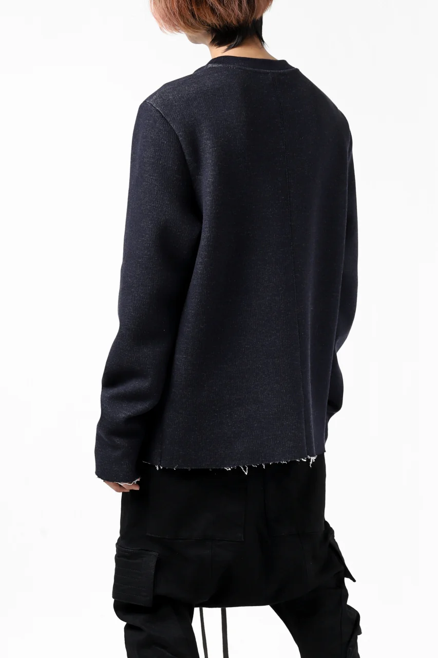 daub ROUGHCUT PULLOVER / DOUBLE KNIT JERSEY (NAVY) - Image 5