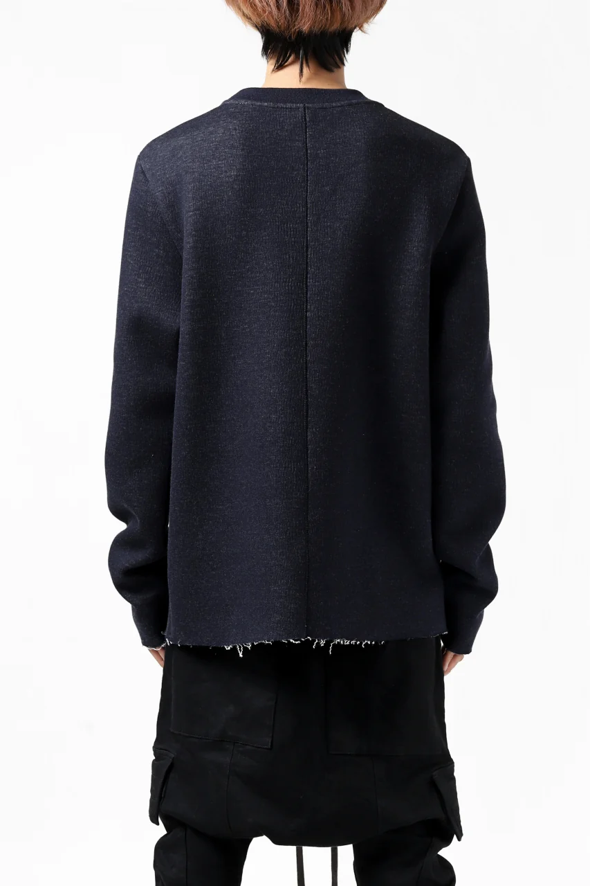 daub ROUGHCUT PULLOVER / DOUBLE KNIT JERSEY (NAVY) - Image 7