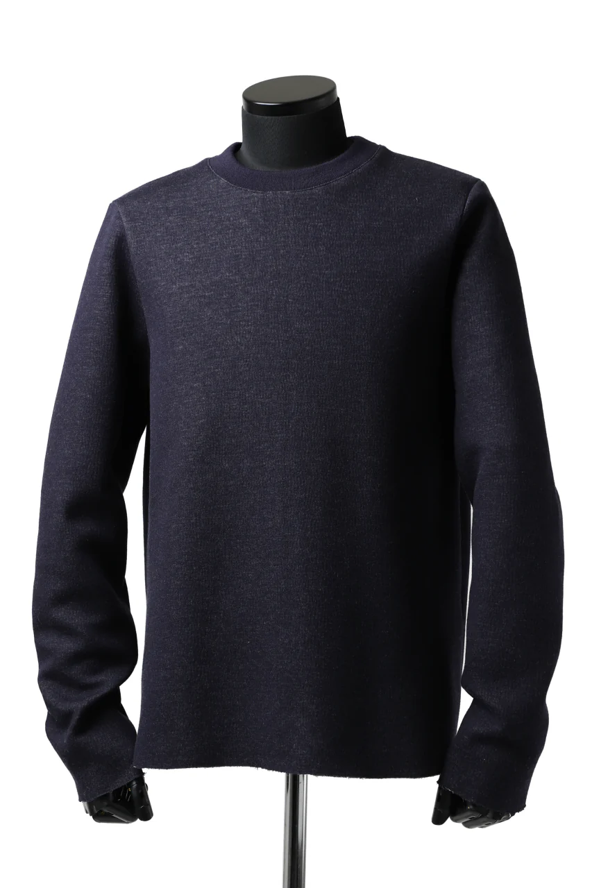 daub ROUGHCUT PULLOVER / DOUBLE KNIT JERSEY (NAVY) - Image 8