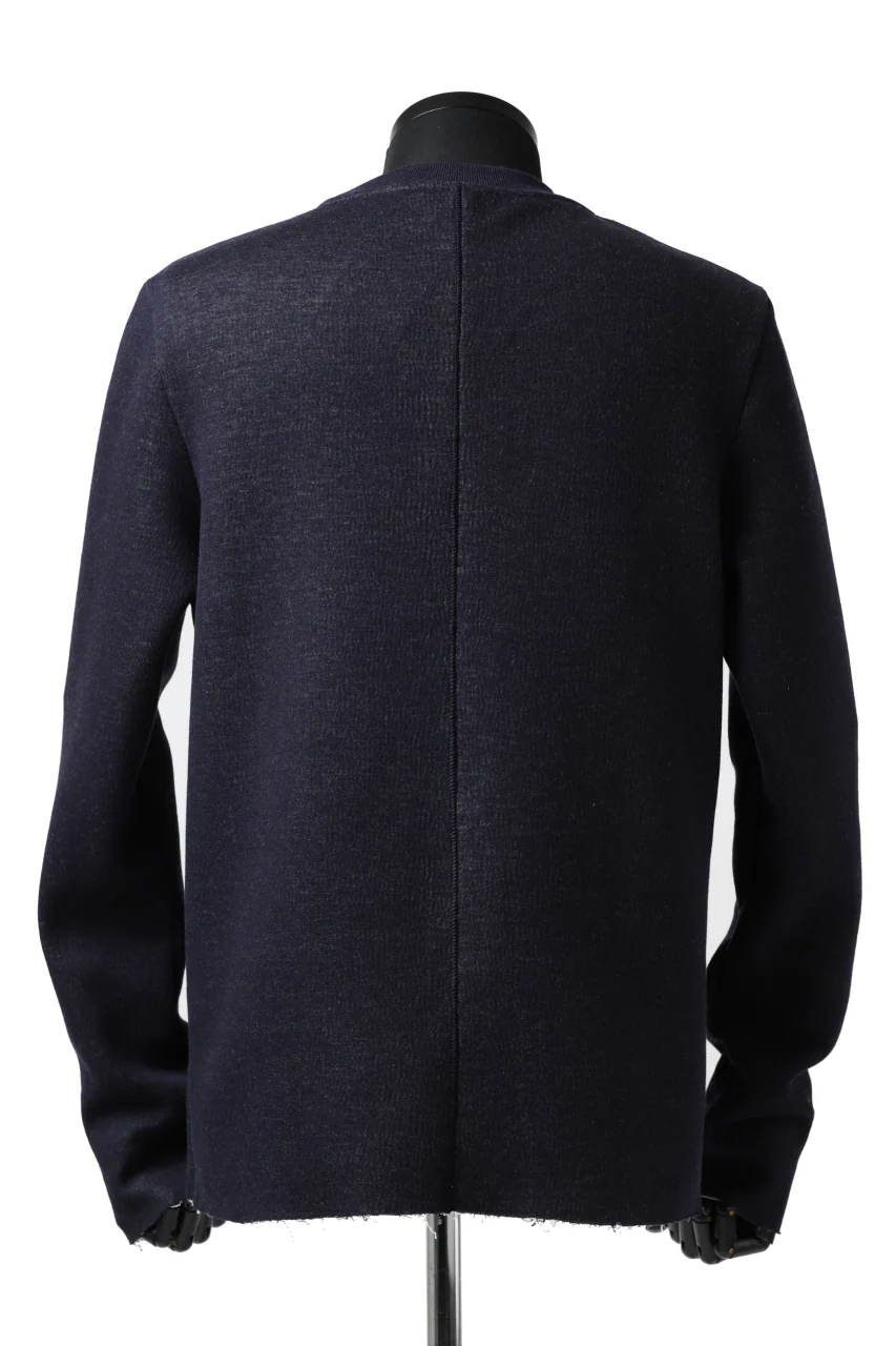 daub ROUGHCUT PULLOVER / DOUBLE KNIT JERSEY (NAVY) - Image 9