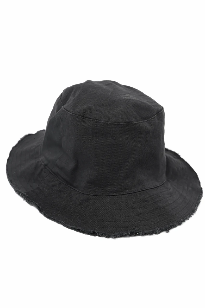 daub SOFT BUCKET HAT / L.TWILL (BLACK) - Image 6