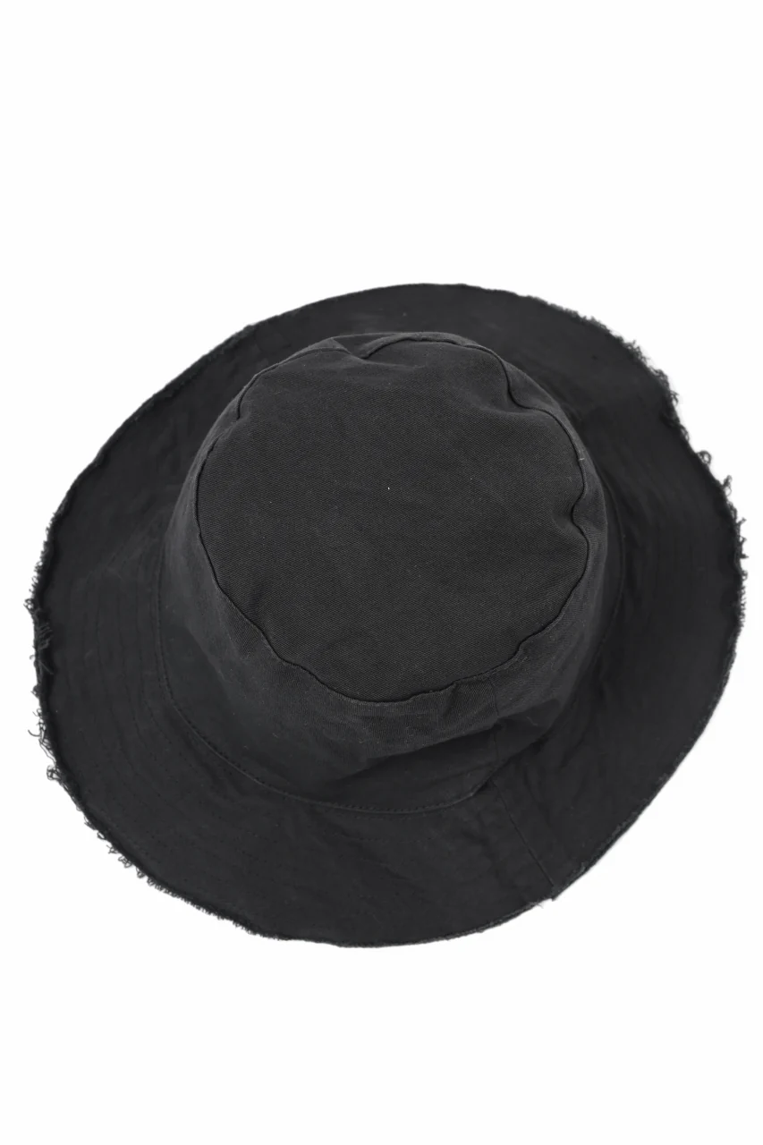 daub SOFT BUCKET HAT / L.TWILL (BLACK) - Image 7