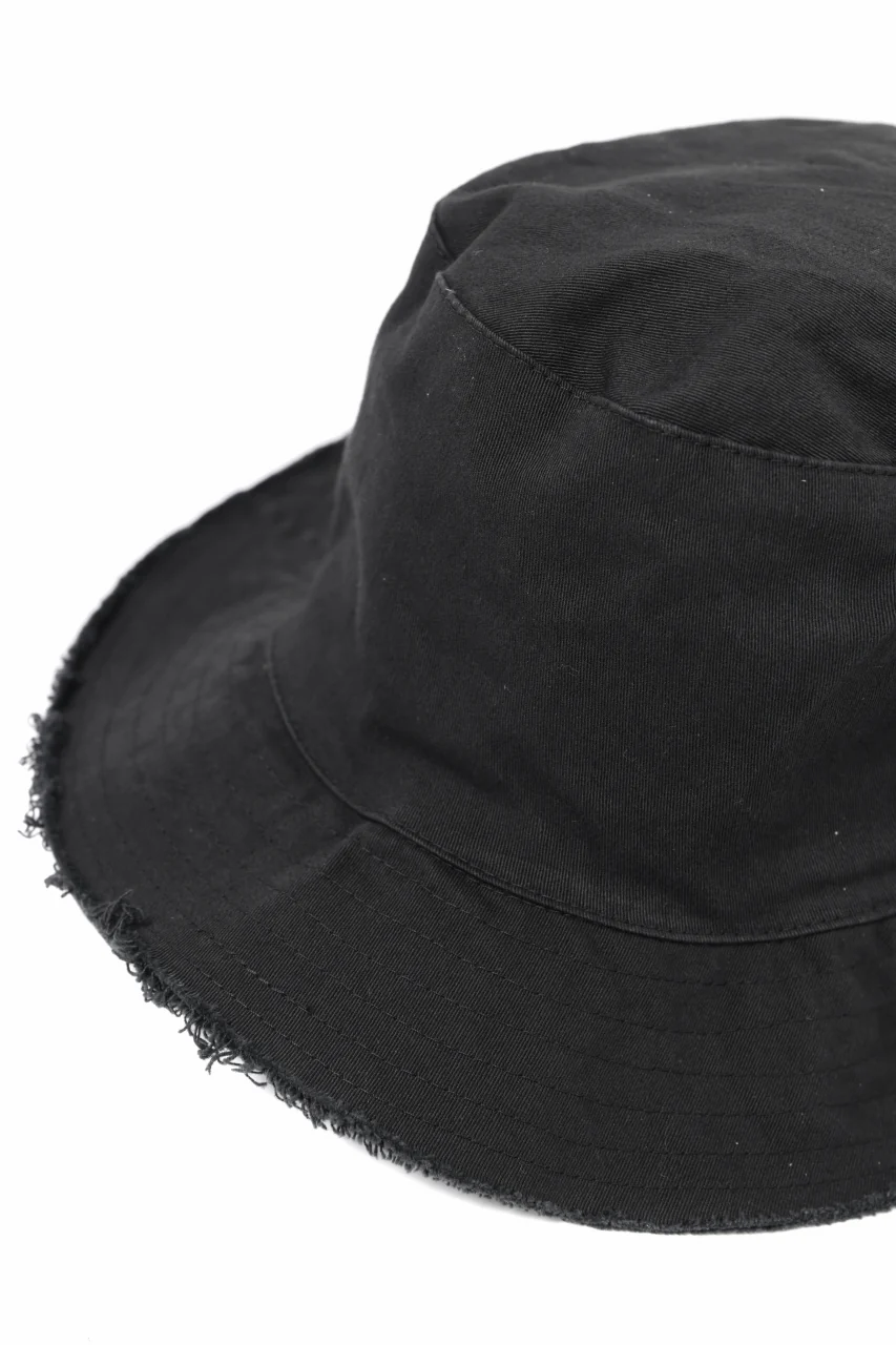 daub SOFT BUCKET HAT / L.TWILL (BLACK) - Image 8