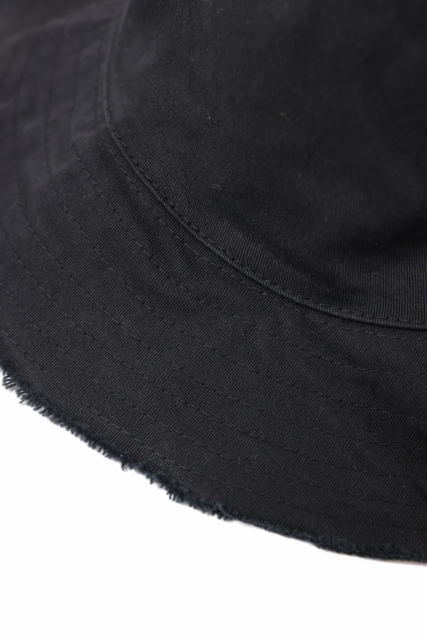 daub SOFT BUCKET HAT / L.TWILL (BLACK) - Image 9