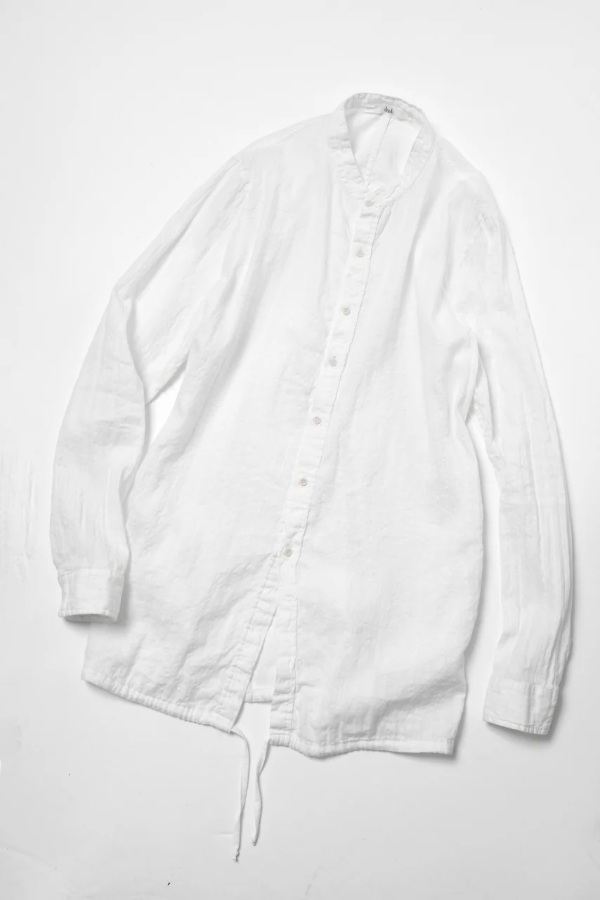 daub WASHED LONG SHIRT / CL-STRIPE (WHITE) - Image 20