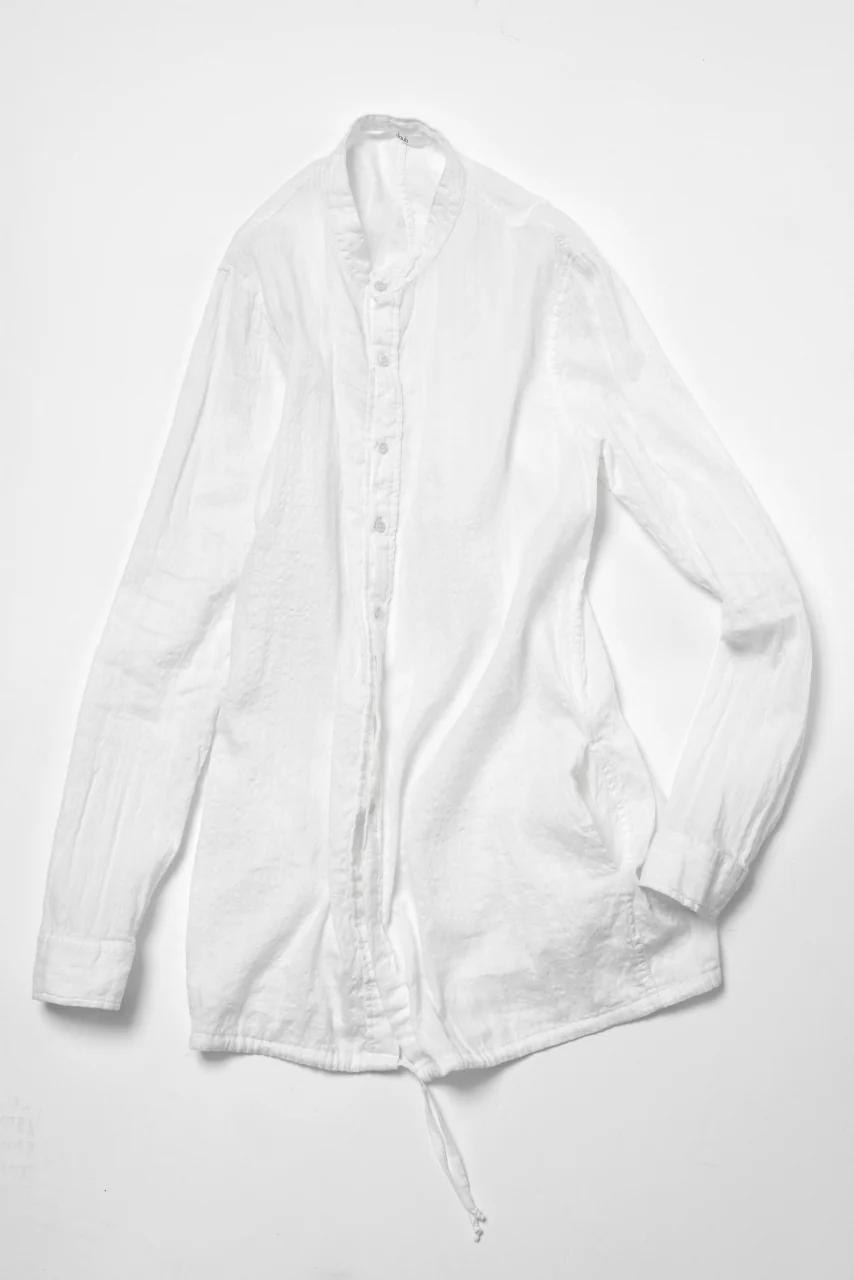 daub WASHED LONG SHIRT / CL-STRIPE (WHITE) - Image 21