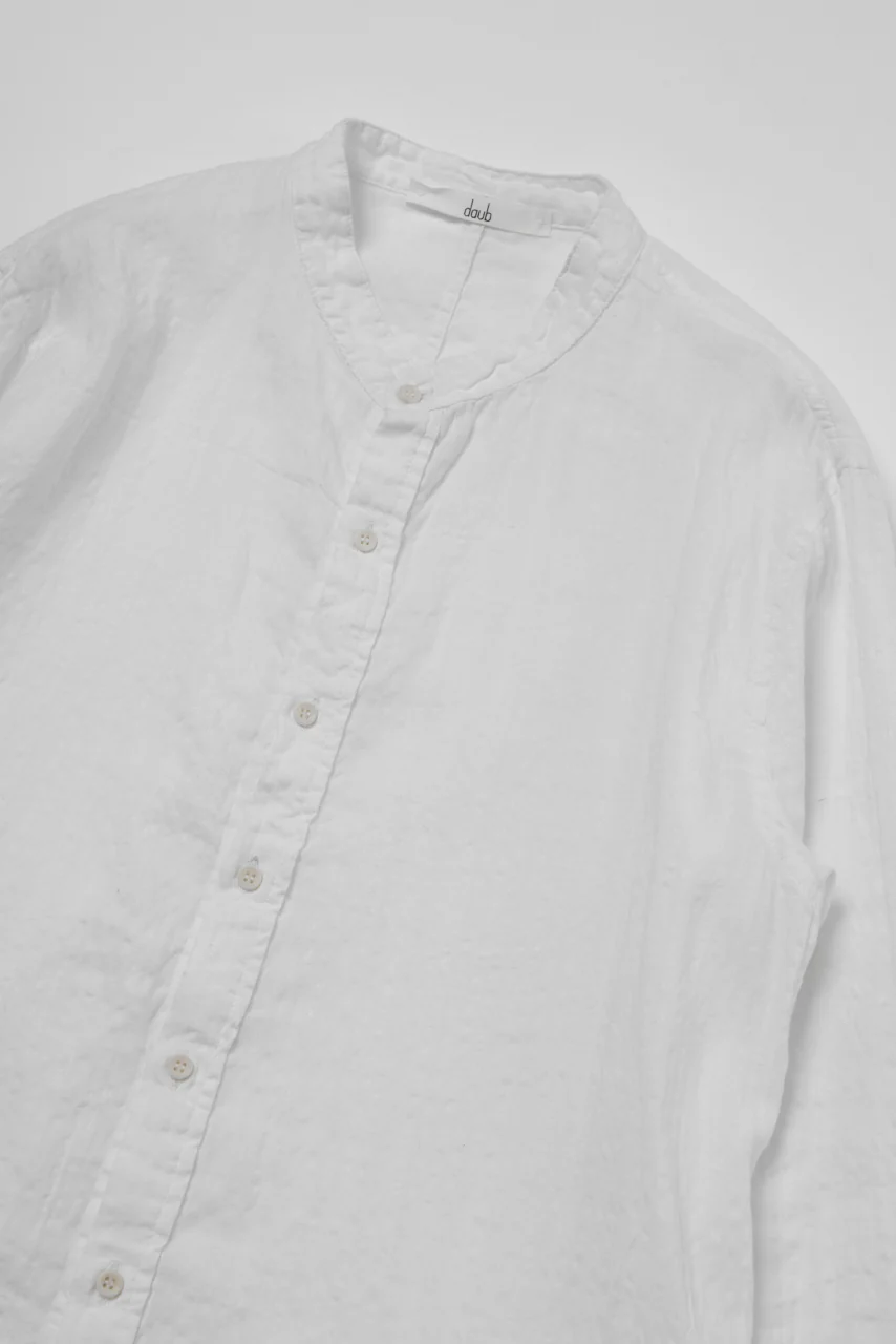 daub WASHED LONG SHIRT / CL-STRIPE (WHITE) - Image 25