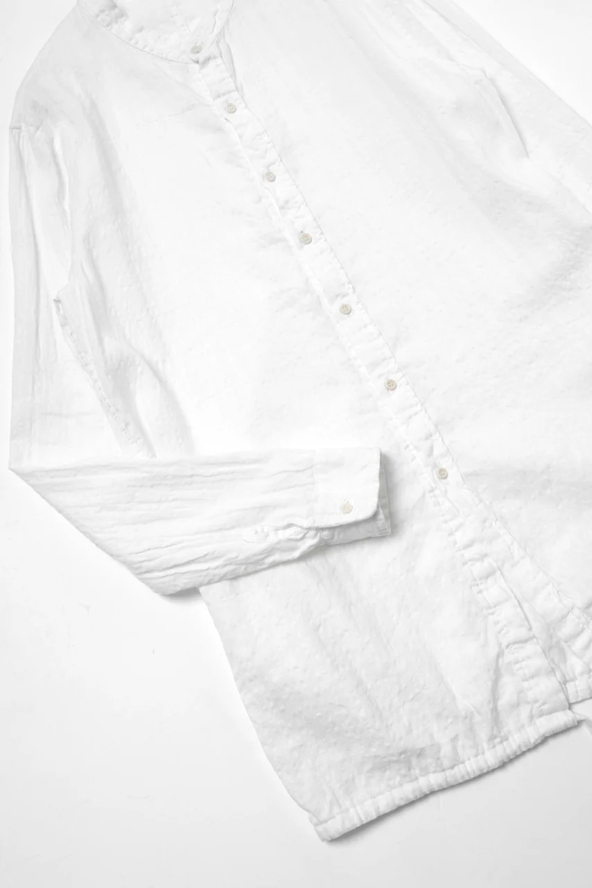 daub WASHED LONG SHIRT / CL-STRIPE (WHITE) - Image 27