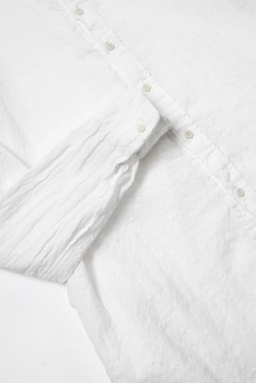 daub WASHED LONG SHIRT / CL-STRIPE (WHITE) - Image 29