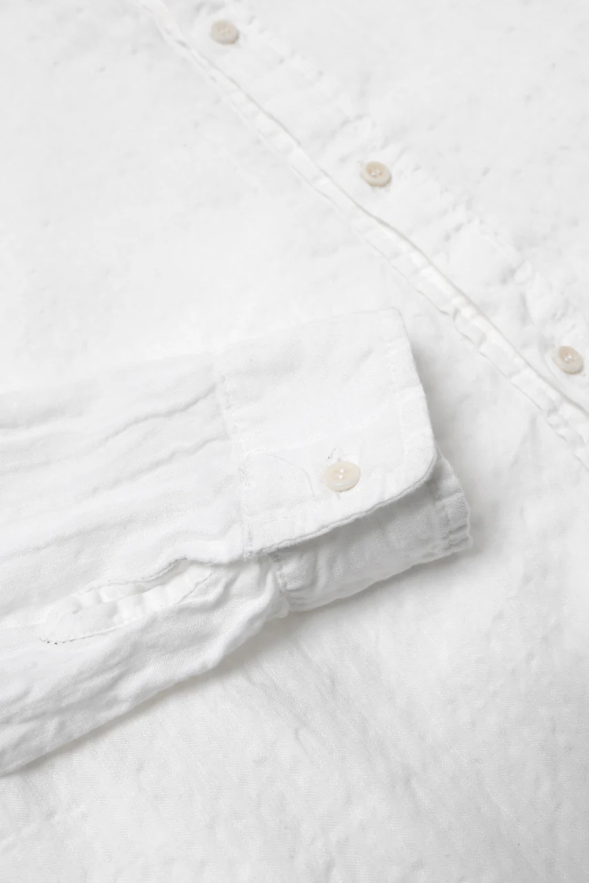 daub WASHED LONG SHIRT / CL-STRIPE (WHITE) - Image 30