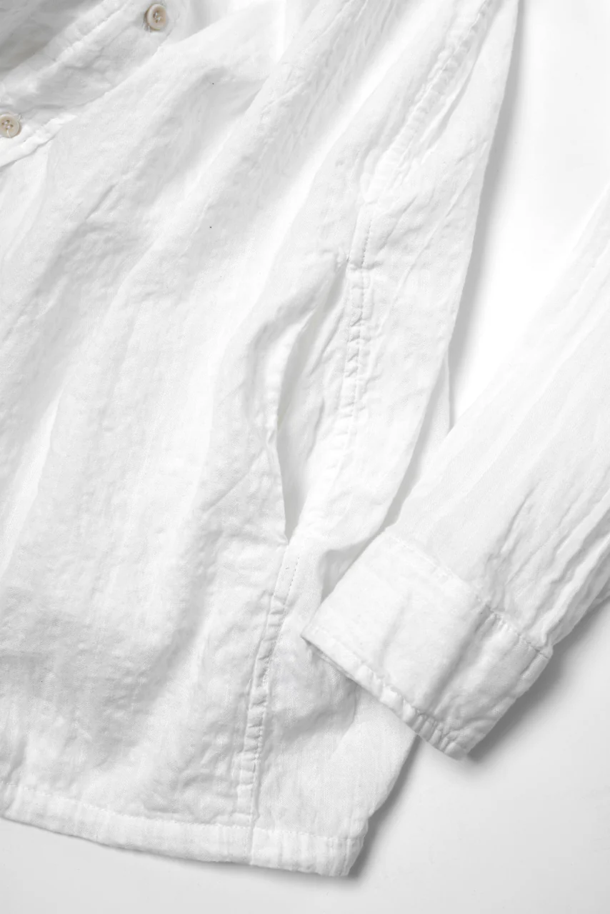 daub WASHED LONG SHIRT / CL-STRIPE (WHITE) - Image 32