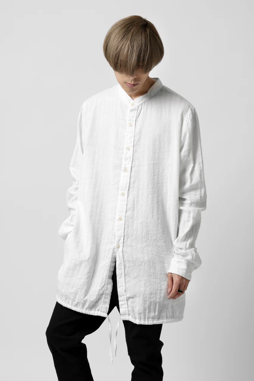 daub WASHED LONG SHIRT / CL-STRIPE (WHITE) - Image 41