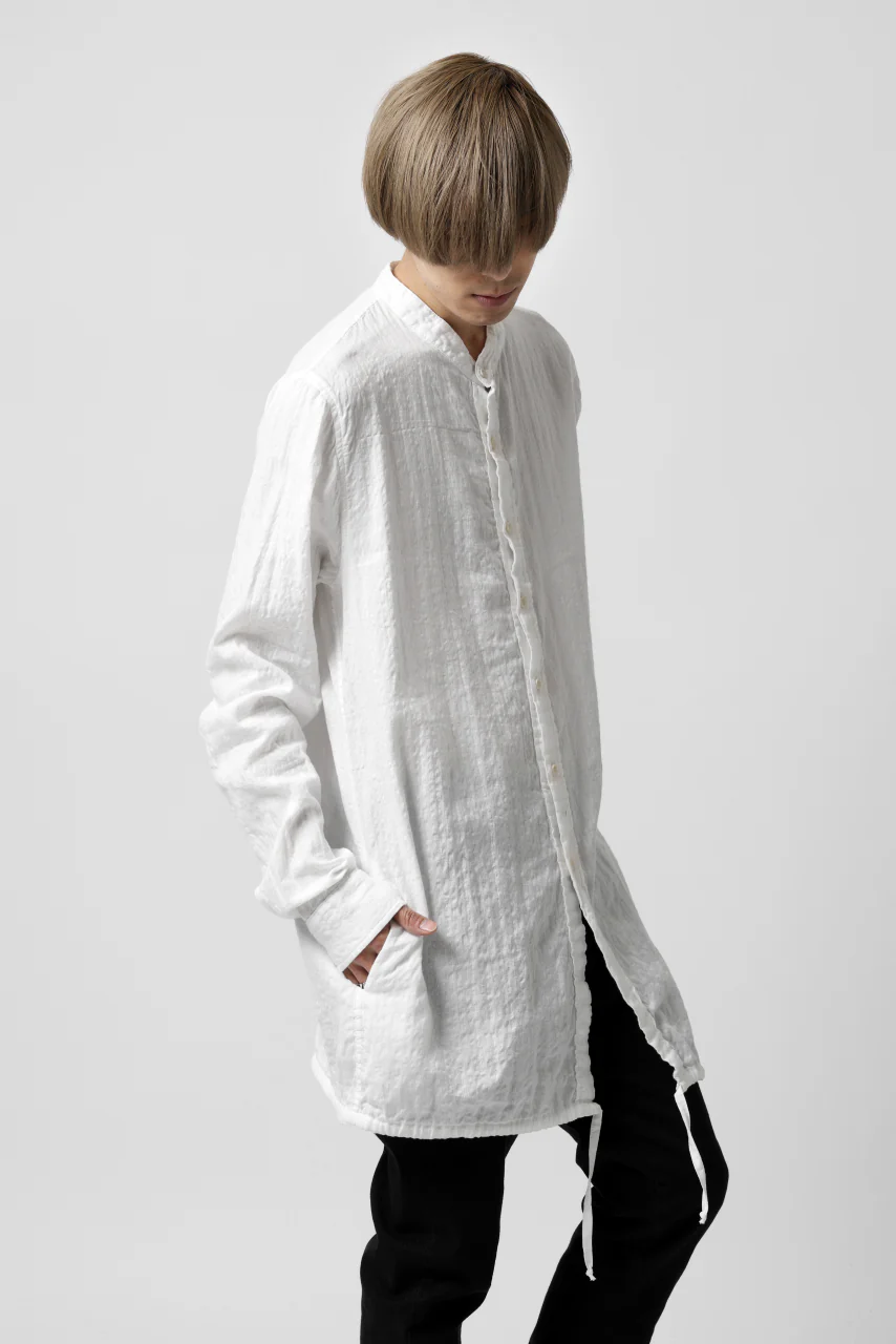 daub WASHED LONG SHIRT / CL-STRIPE (WHITE) - Image 42