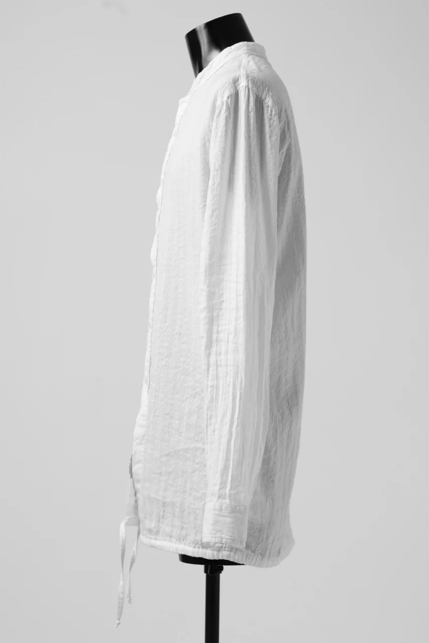 daub WASHED LONG SHIRT / CL-STRIPE (WHITE) - Image 7
