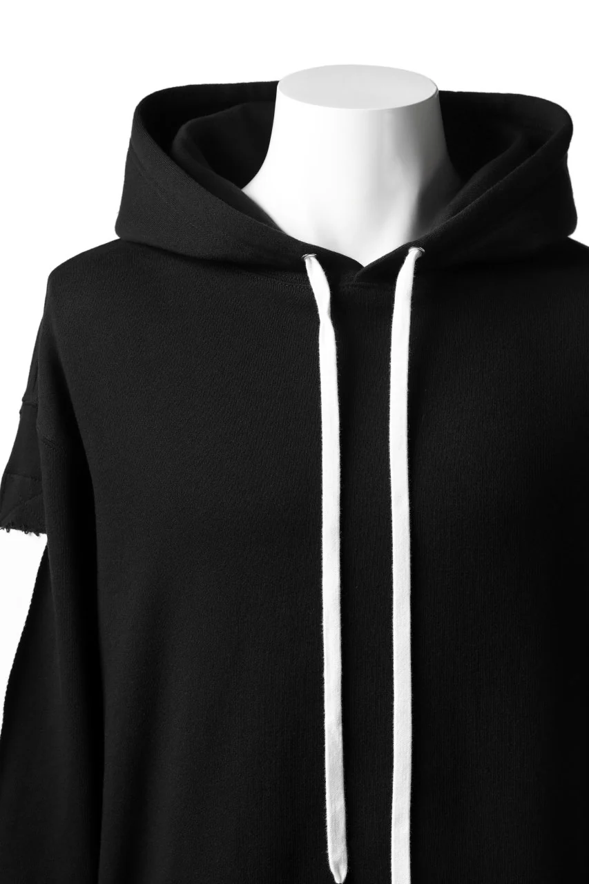 DEFORMATER.® LOGO TAPE HOODIE / LIGHT OZ COTTON (BLACK x WHITE) - Image 19
