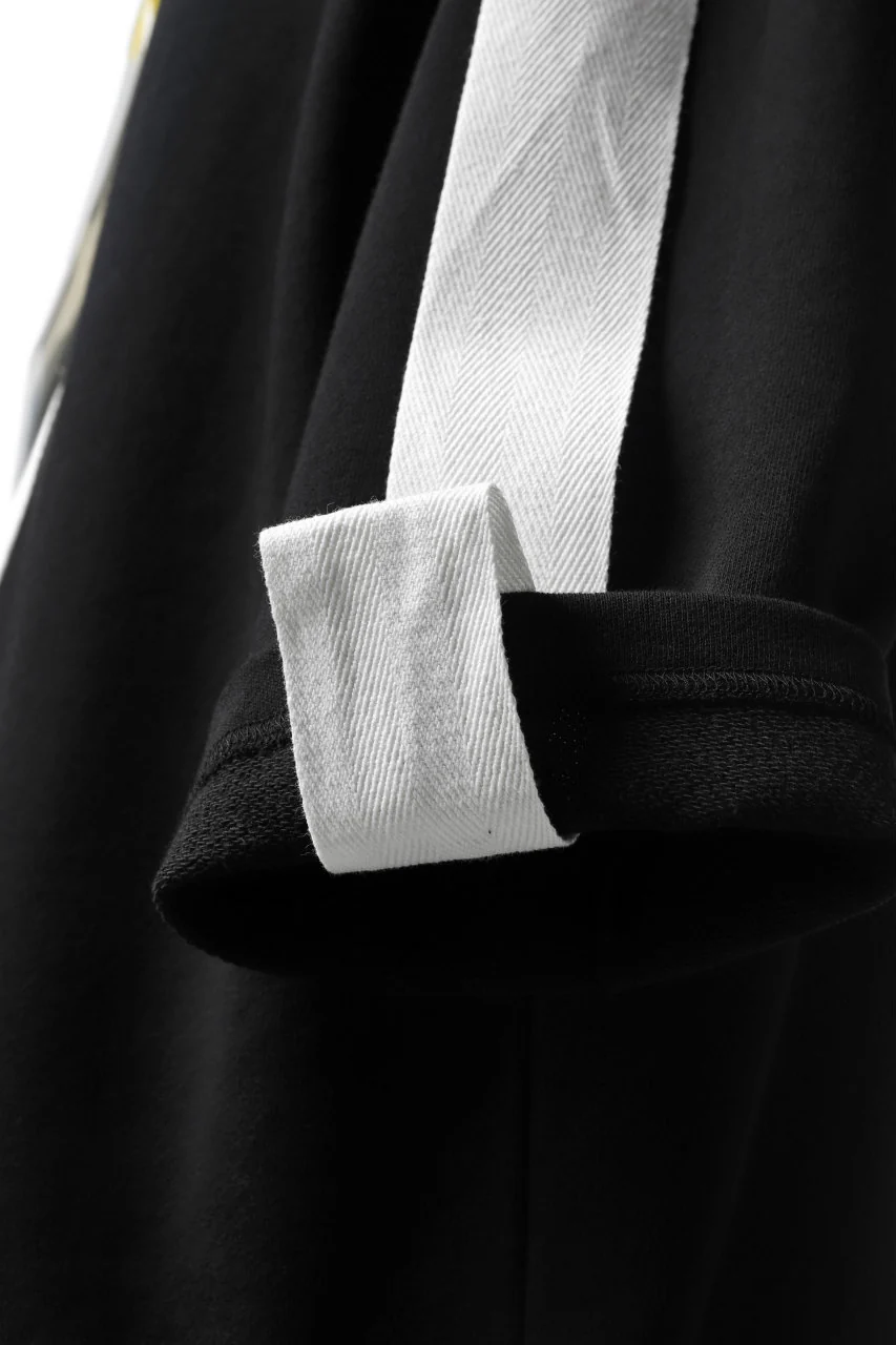 DEFORMATER.® LOGO TAPE HOODIE / LIGHT OZ COTTON (BLACK x WHITE) - Image 22