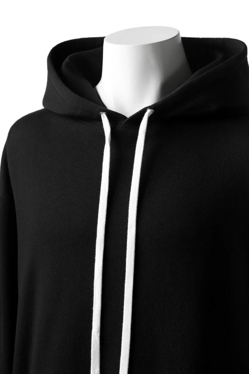DEFORMATER.® LOGO TAPE HOODIE / LIGHT OZ COTTON (BLACK x WHITE) - Image 23