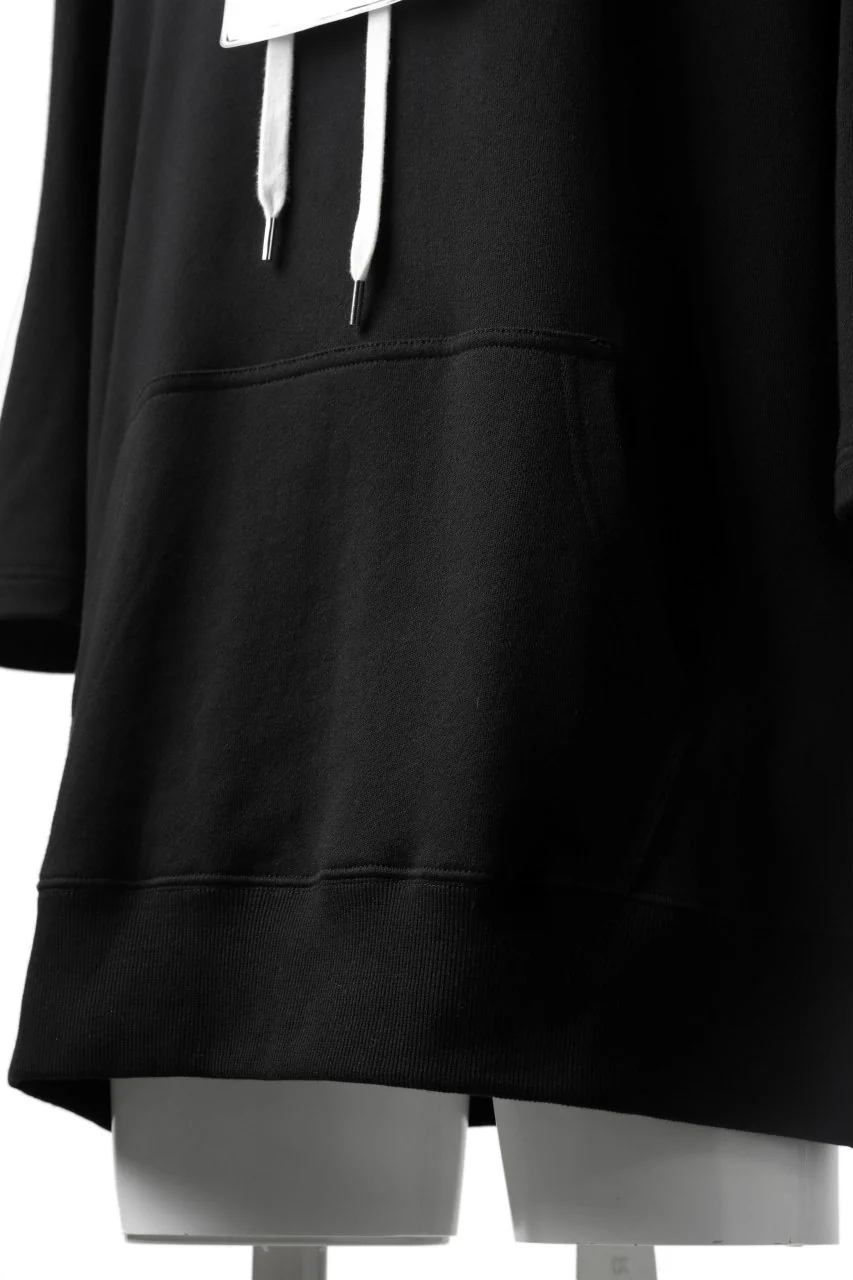 DEFORMATER.® LOGO TAPE HOODIE / LIGHT OZ COTTON (BLACK x WHITE) - Image 24