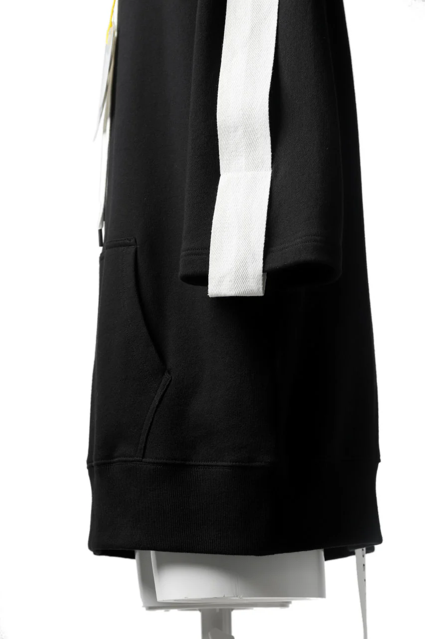 DEFORMATER.® LOGO TAPE HOODIE / LIGHT OZ COTTON (BLACK x WHITE) - Image 27