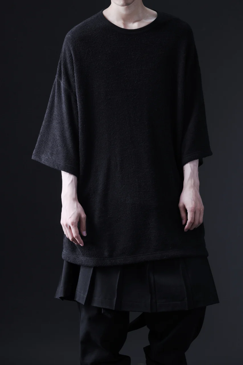 DEFORMATER.® OVER SIZED TOPS / DOUBLE SIDED SOFT PILE (BLACK) - Image 4