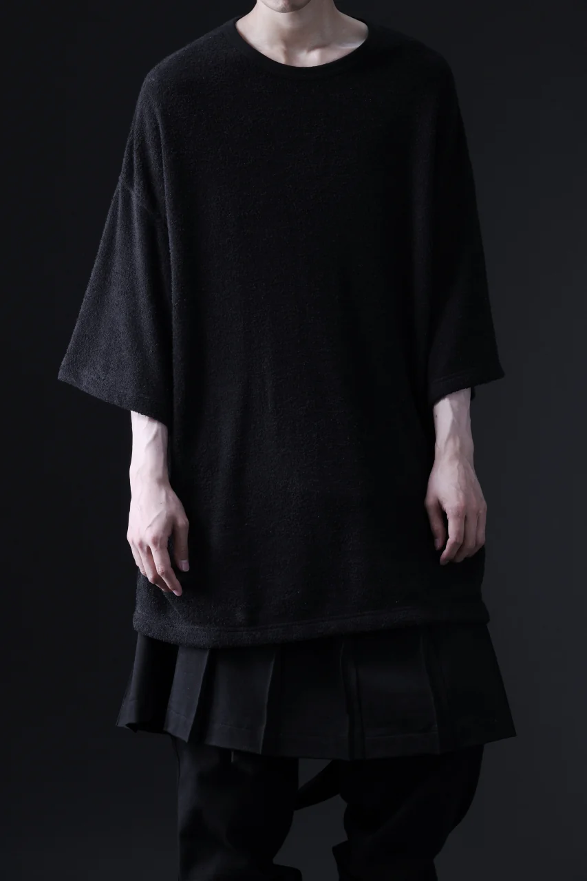DEFORMATER.® OVER SIZED TOPS / DOUBLE SIDED SOFT PILE (BLACK) - Image 5