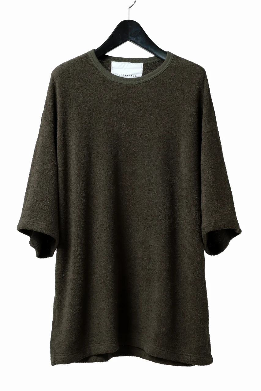 DEFORMATER.® OVER SIZED TOPS / DOUBLE SIDED SOFT PILE (KHAKI)