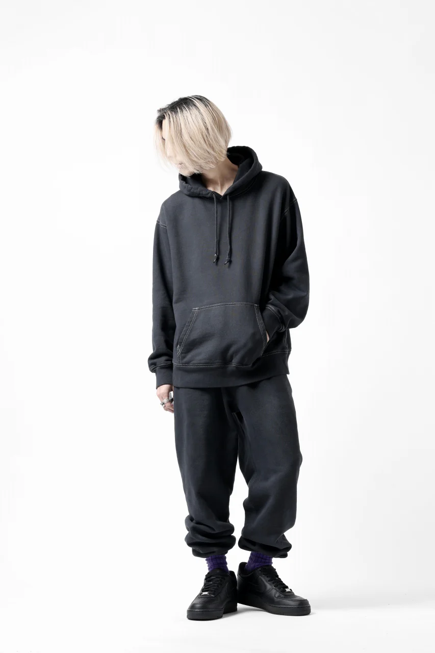 DEFORMATER.® [SET-UP] 3 PROCESSING SWEAT HOODIE & JOGGER PANT - DYED/BIO/FROST EFFECT (VINTAGE BLACK) - Image 41