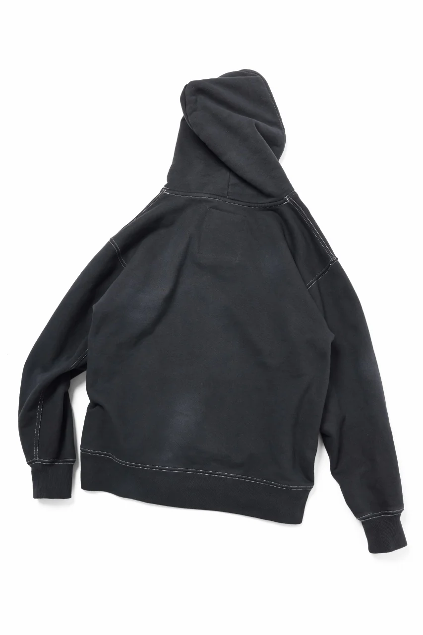 DEFORMATER.® [SET-UP] 3 PROCESSING SWEAT HOODIE & JOGGER PANT - DYED/BIO/FROST EFFECT (VINTAGE BLACK) - Image 6