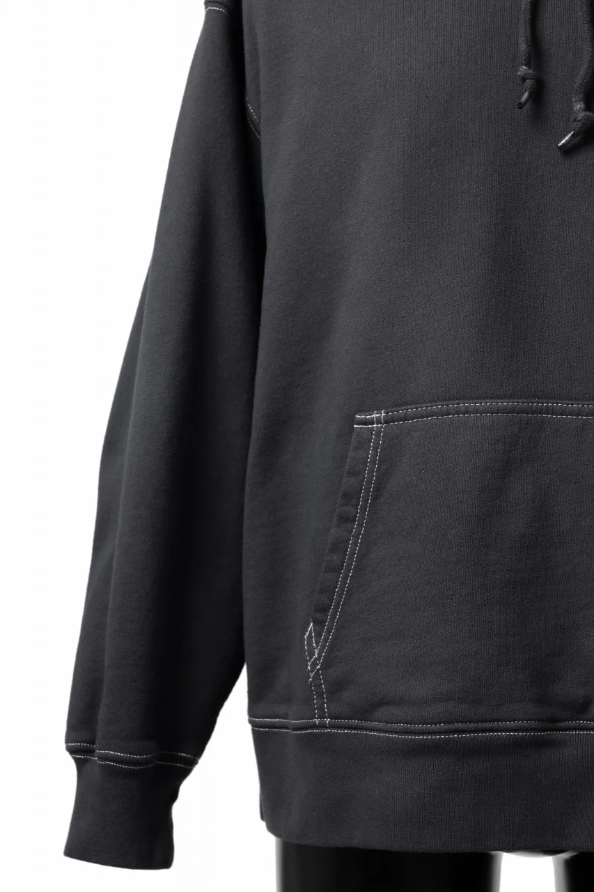DEFORMATER.® [SET-UP] 3 PROCESSING SWEAT HOODIE & REGULAR PANT - DYED/BIO/FROST EFFECT (VINTAGE BLACK) - Image 14
