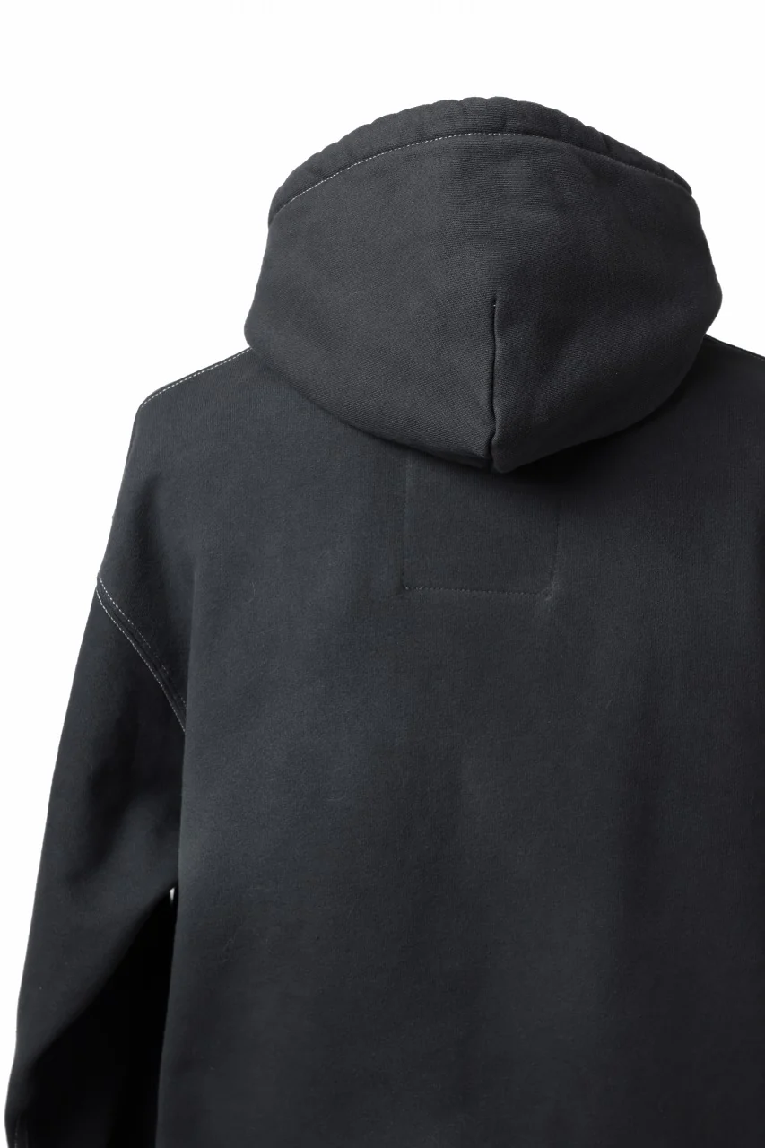 DEFORMATER.® [SET-UP] 3 PROCESSING SWEAT HOODIE & REGULAR PANT - DYED/BIO/FROST EFFECT (VINTAGE BLACK) - Image 21