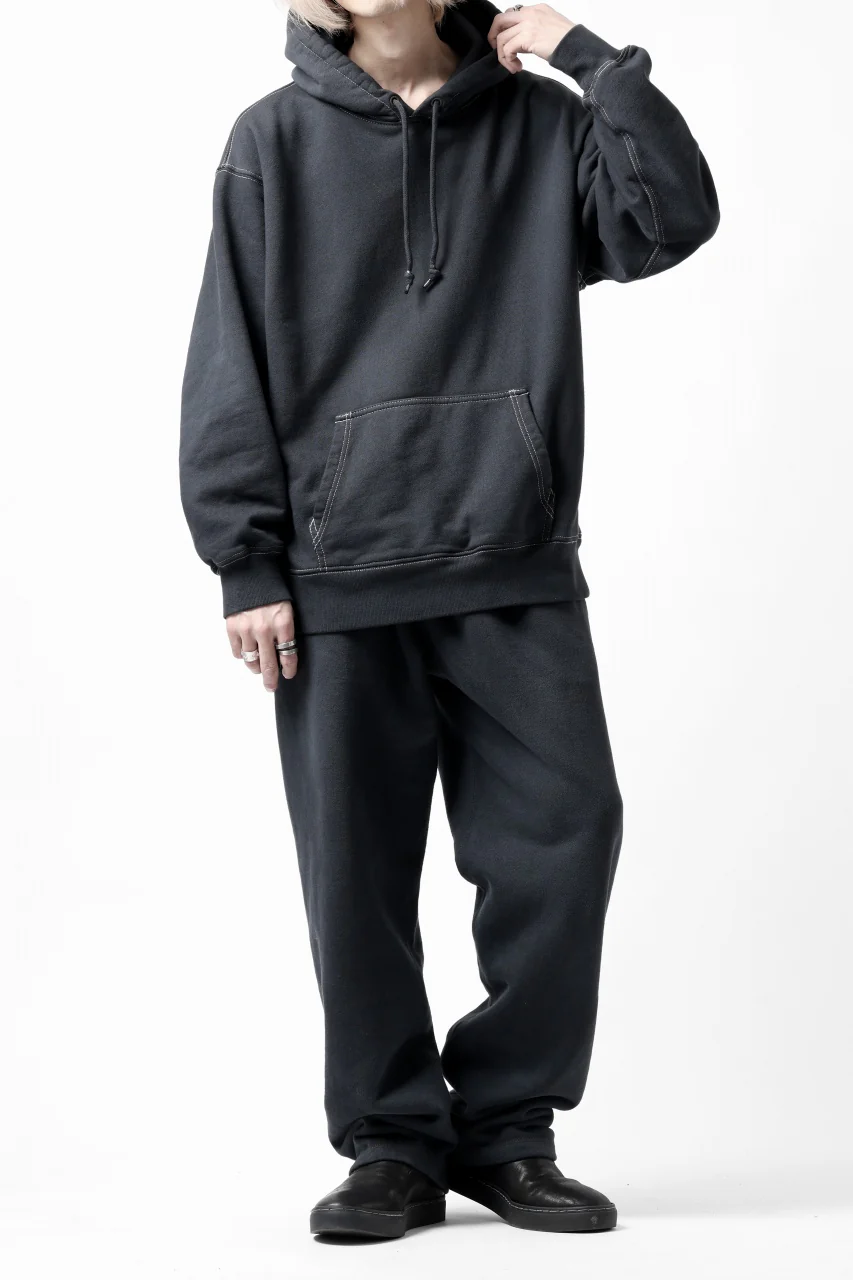 DEFORMATER.® [SET-UP] 3 PROCESSING SWEAT HOODIE & REGULAR PANT - DYED/BIO/FROST EFFECT (VINTAGE BLACK) - Image 3