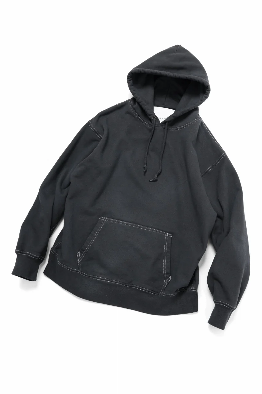 DEFORMATER.® [SET-UP] 3 PROCESSING SWEAT HOODIE & REGULAR PANT - DYED/BIO/FROST EFFECT (VINTAGE BLACK) - Image 5