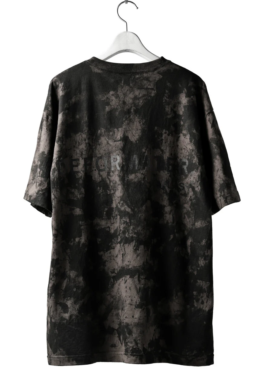 DEFORMATER.® "SPLASH" SIGNATURE T-SHIRT / MOTTLED DYE (COAL) - Image 3