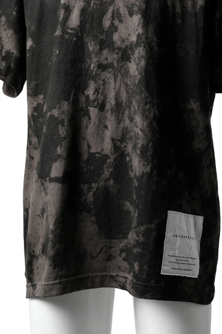 DEFORMATER.® "SPLASH" SIGNATURE T-SHIRT / MOTTLED DYE (COAL) - Image 34