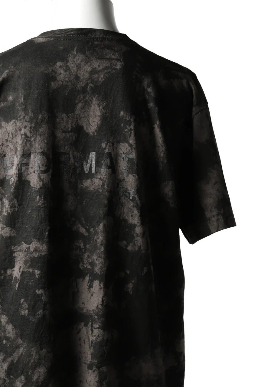 DEFORMATER.® "SPLASH" SIGNATURE T-SHIRT / MOTTLED DYE (COAL) - Image 36