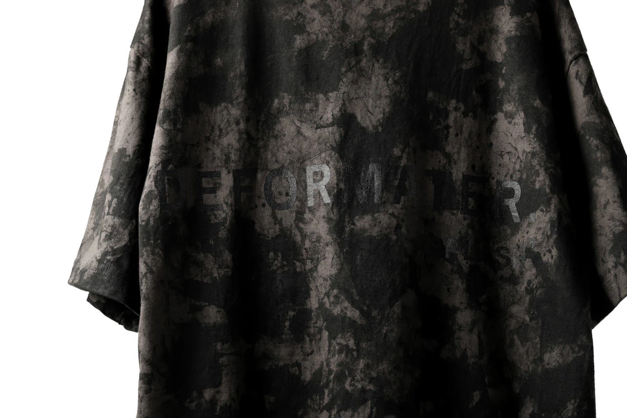 DEFORMATER.® "SPLASH" SIGNATURE T-SHIRT / MOTTLED DYE (COAL) - Image 41