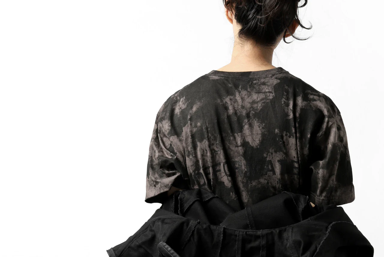 DEFORMATER.® "SPLASH" SIGNATURE T-SHIRT / MOTTLED DYE (COAL) - Image 45