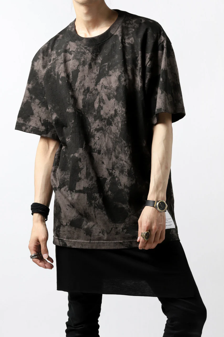 DEFORMATER.® "SPLASH" SIGNATURE T-SHIRT / MOTTLED DYE (COAL) - Image 5