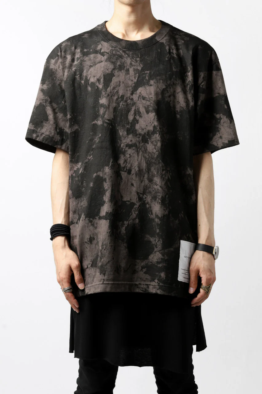 DEFORMATER.® "SPLASH" SIGNATURE T-SHIRT / MOTTLED DYE (COAL) - Image 6