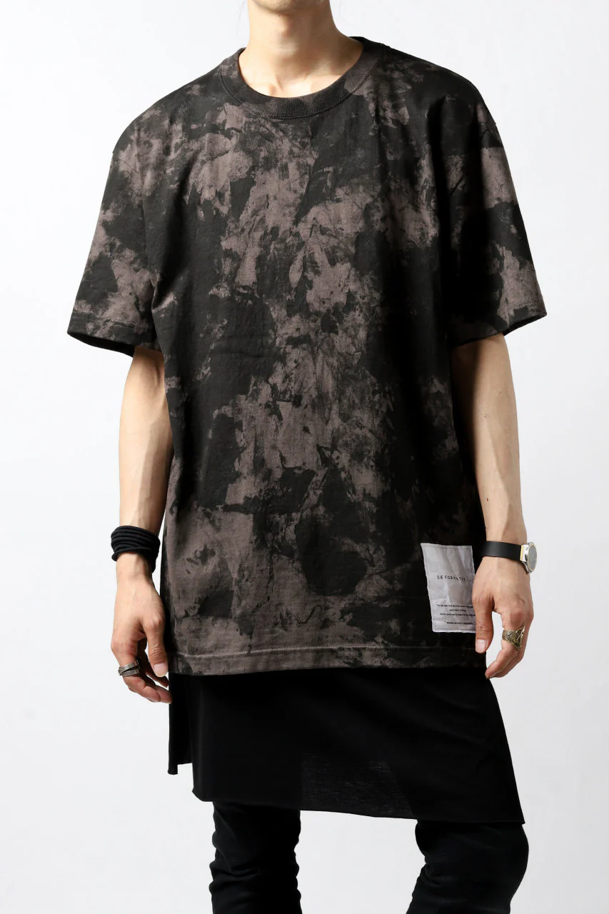 DEFORMATER.® "SPLASH" SIGNATURE T-SHIRT / MOTTLED DYE (COAL) - Image 7