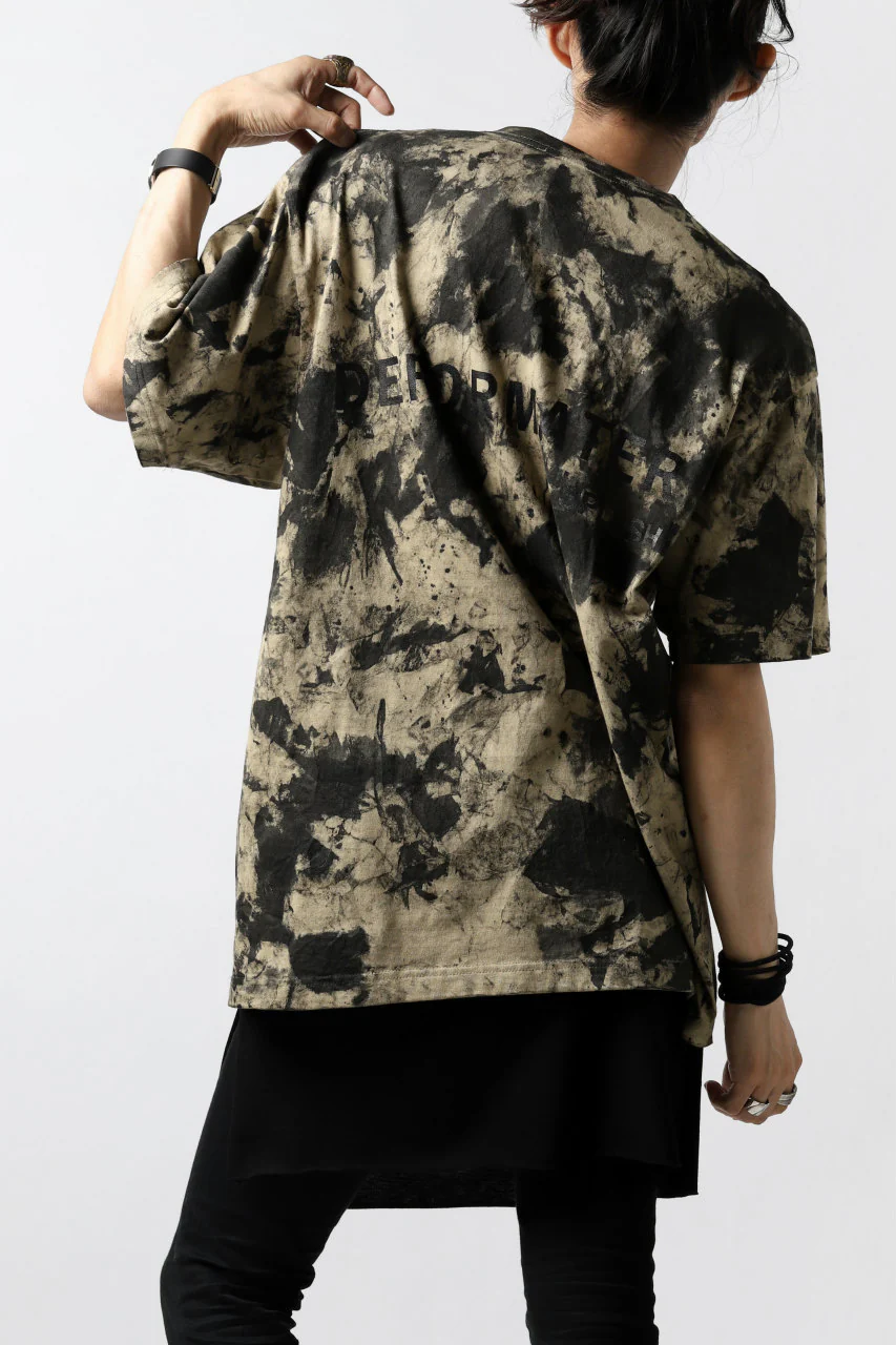 DEFORMATER.® "SPLASH" SIGNATURE T-SHIRT / MOTTLED DYE (SAND) - Image 14