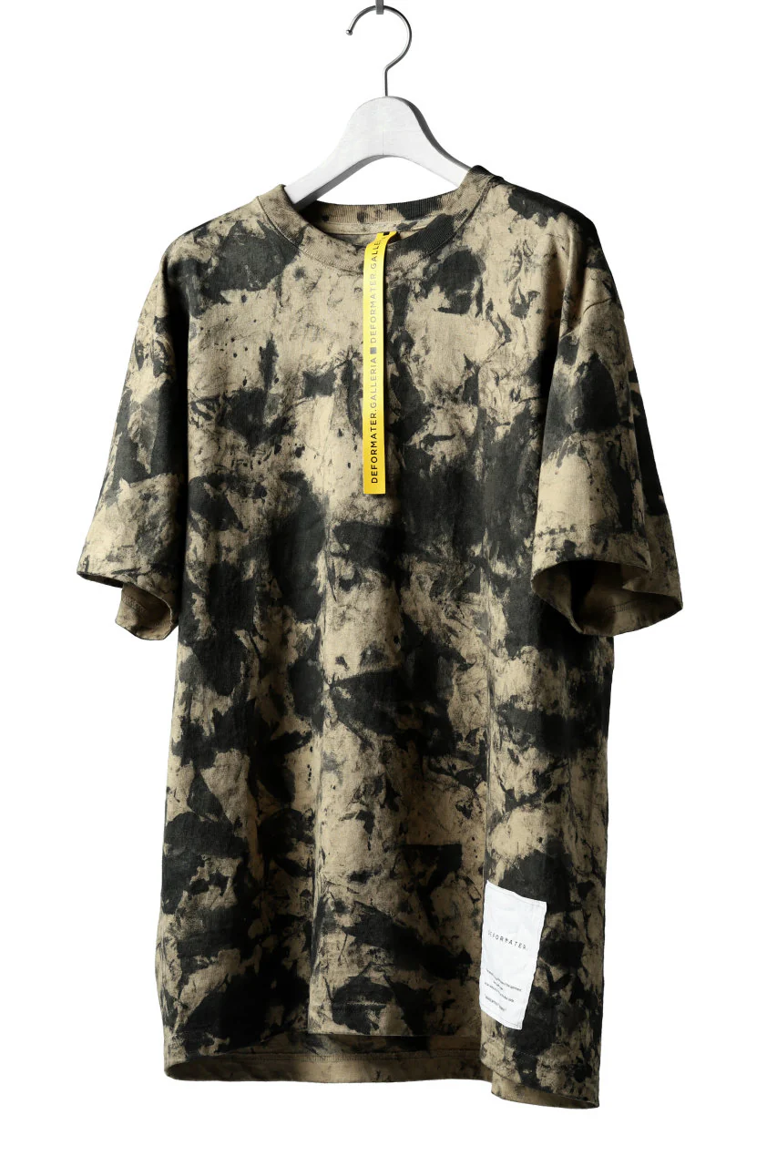 DEFORMATER.® "SPLASH" SIGNATURE T-SHIRT / MOTTLED DYE (SAND) - Image 24