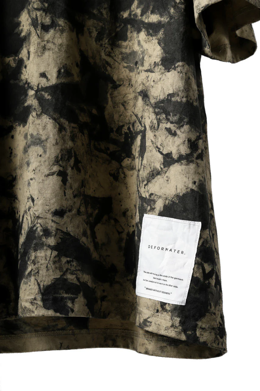 DEFORMATER.® "SPLASH" SIGNATURE T-SHIRT / MOTTLED DYE (SAND) - Image 29